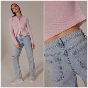 💕FAVORITE DAUGHTER💕 The Tommy Mid Rise Boyfriend Jeans ~ Wildwood Blue 30 NWT